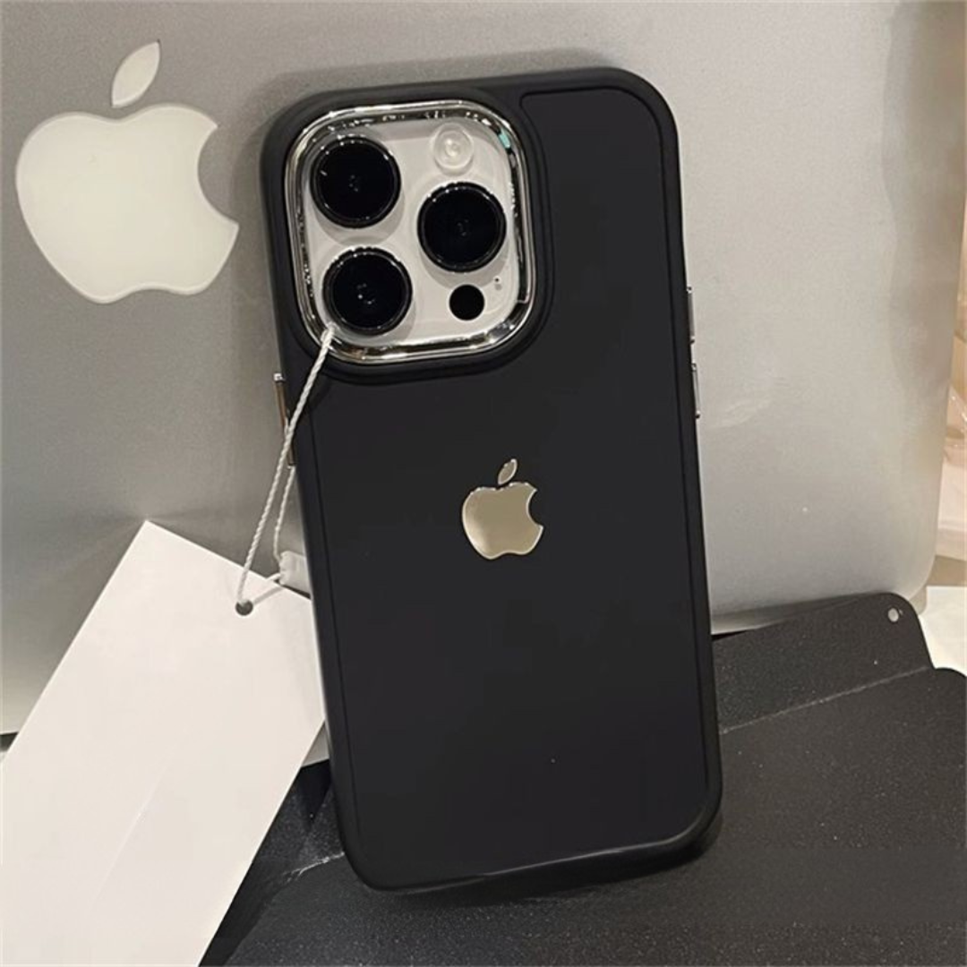 Premium iPhone Case for Apple Simple Solid Color, Electroplated