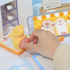 Cute Siamese Cat Phone Stand – Desktop & Bedside Decorative Holder