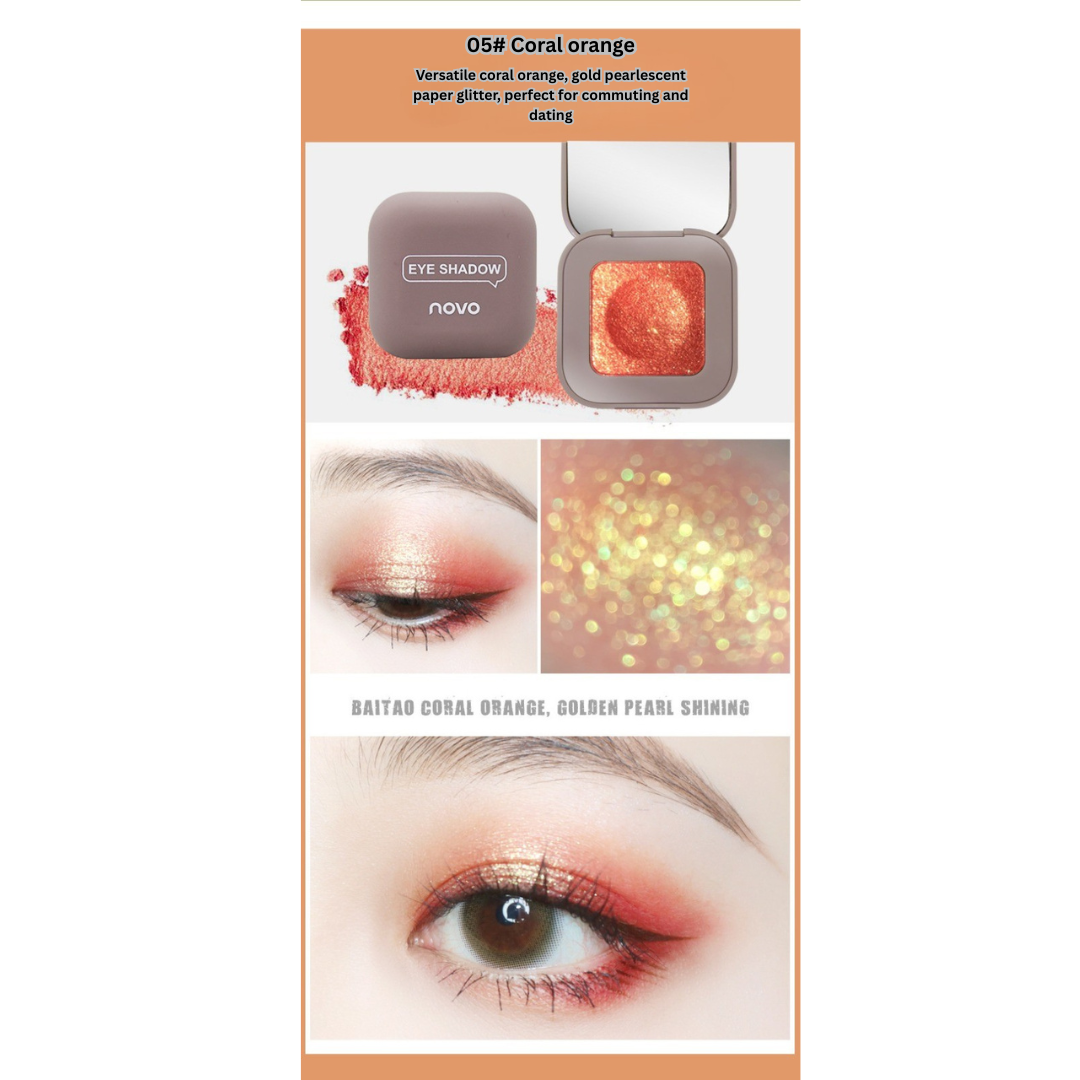 NOVO keyboard fingertip cool eye shadow matte high flash mashed potato texture eye shadow palette