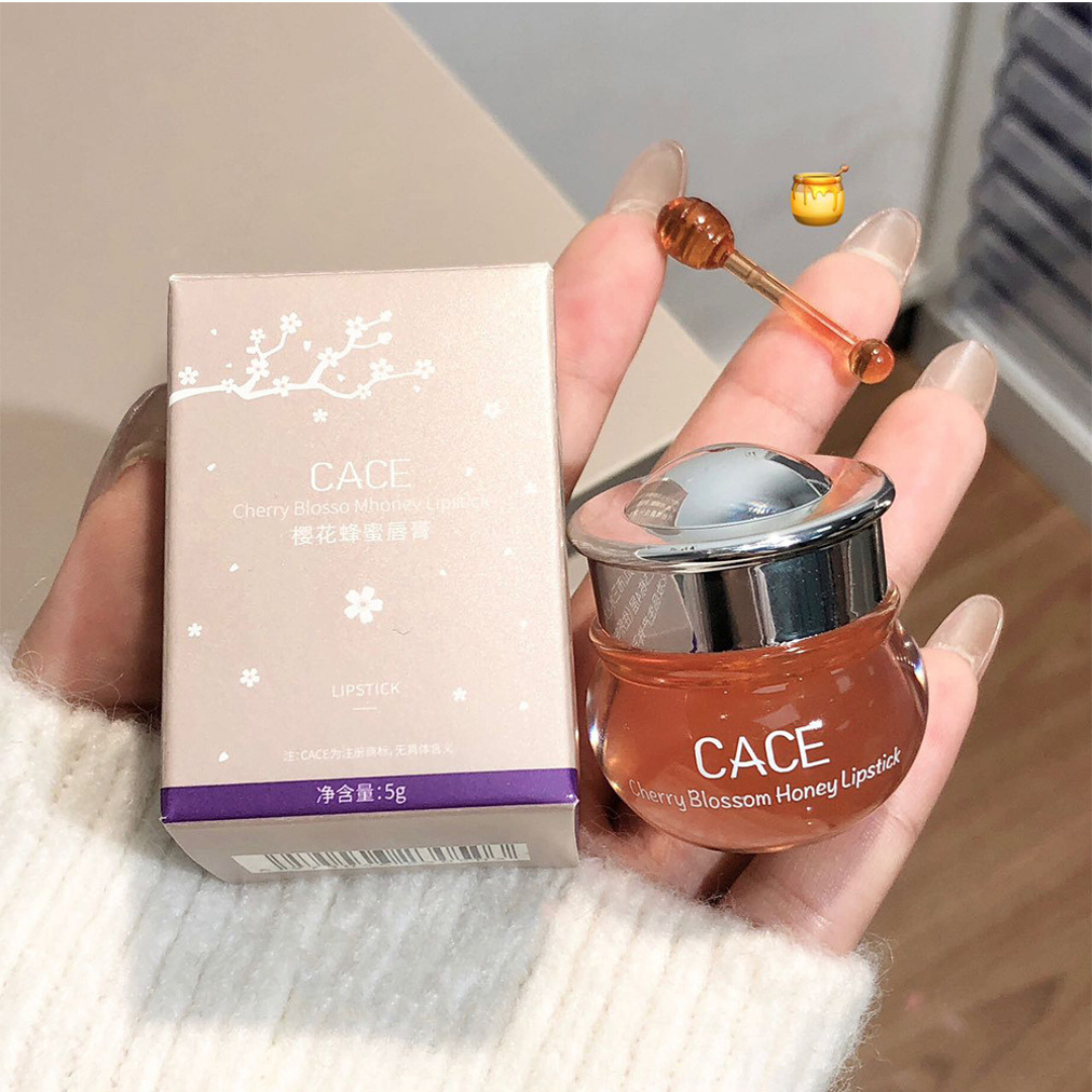 CACE Sakura Honey Lip Balm – Moisturizing Lip Care for Dry Lips