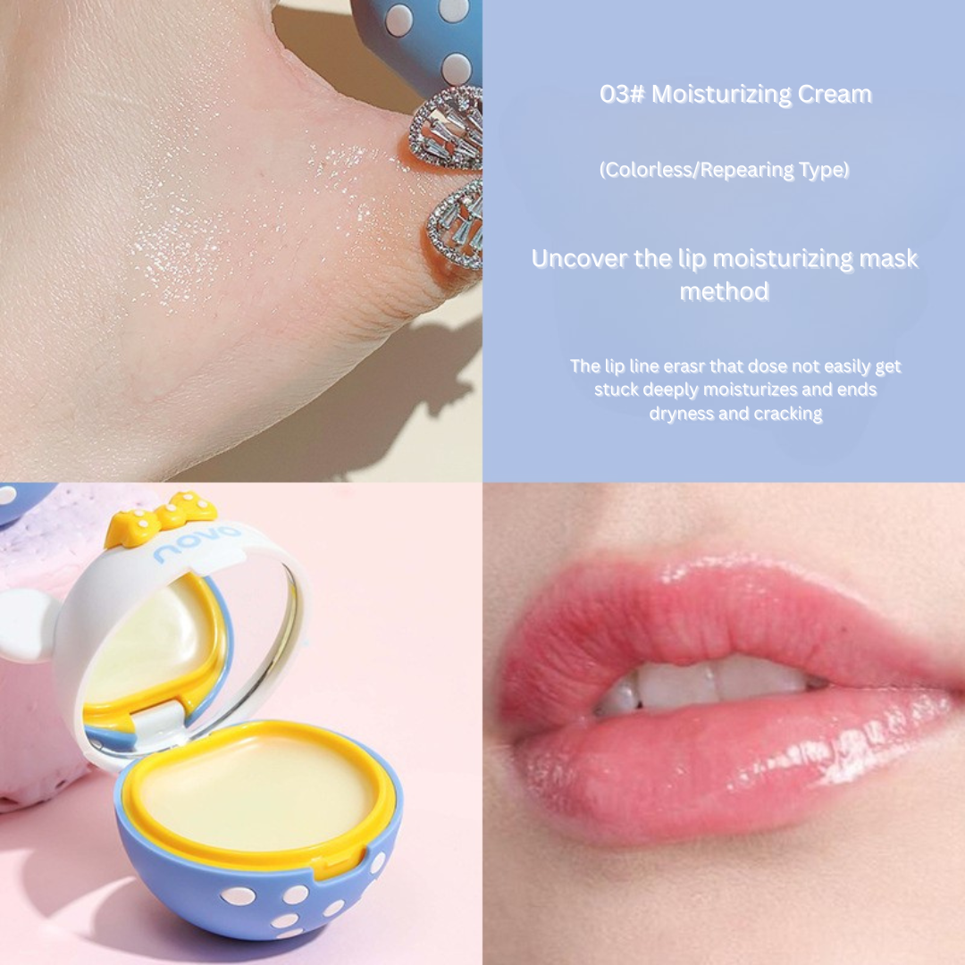 NOVO Sweet Bear Moisturizing Lip Mask – Hydrates, Softens, Reduces Lip Lines, Lipstick Primer