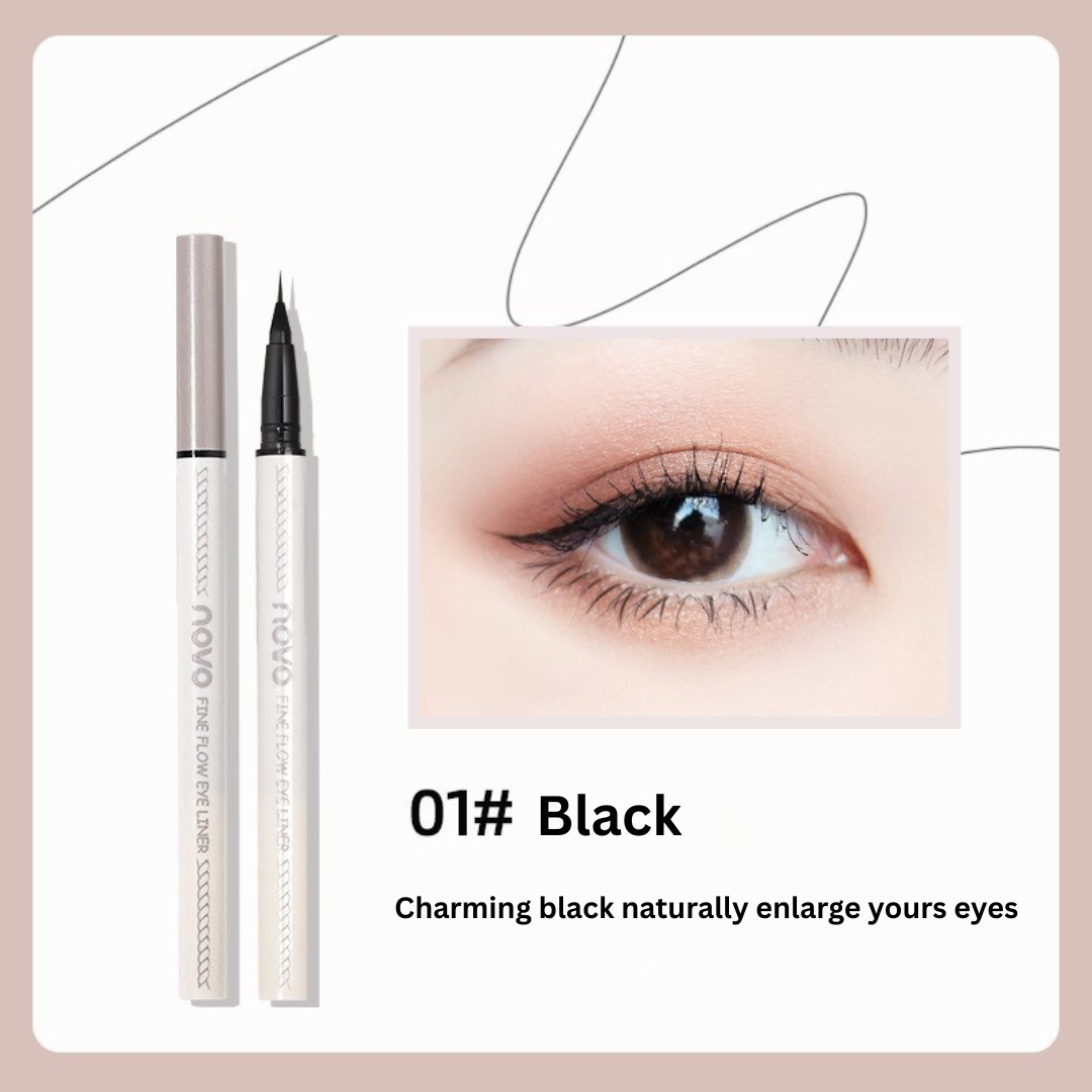 NOVO Mermaid Waterproof Eyeliner Pencil – Smudge-Proof, Long-Lasting, Quick-Drying Fine Tip