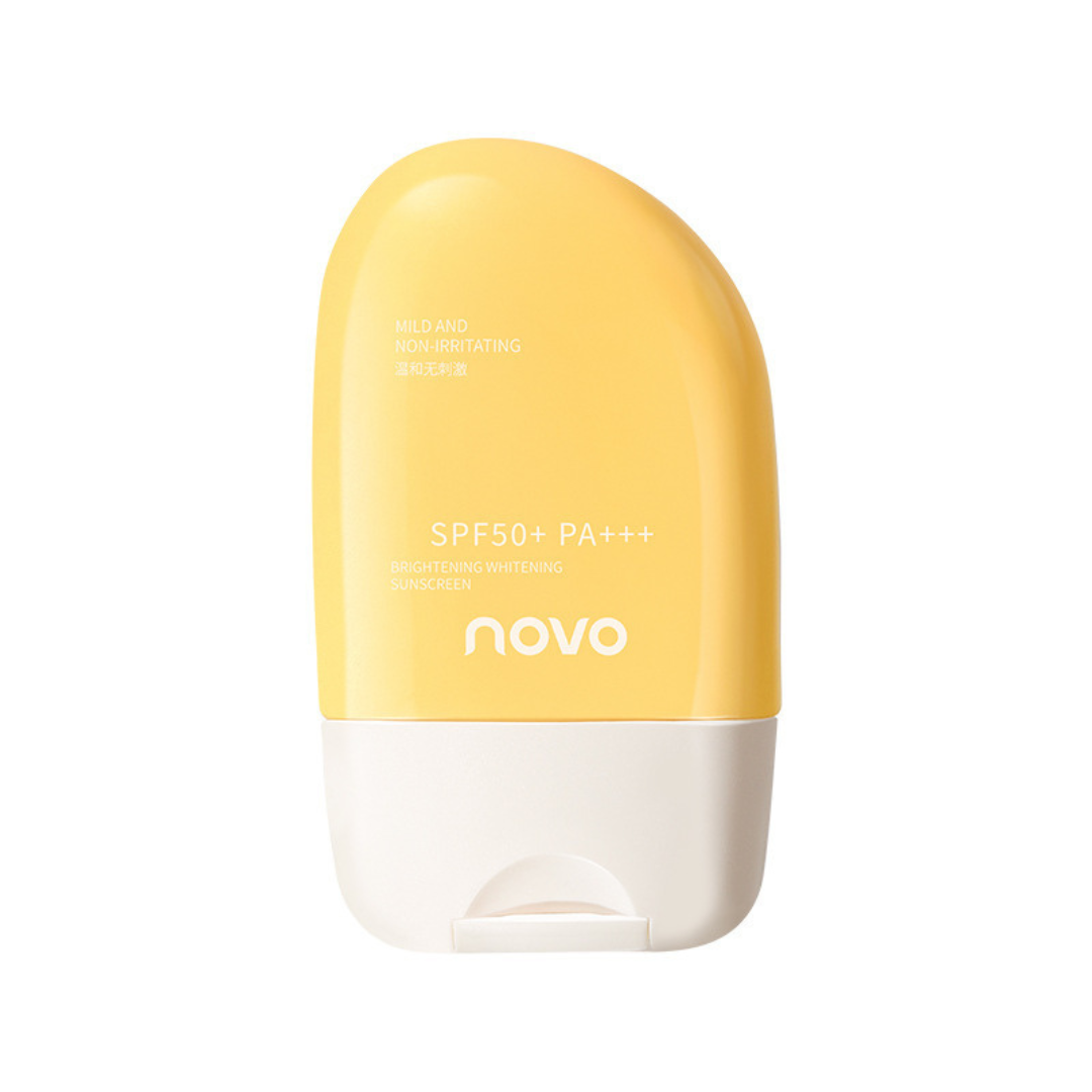 NOVO Brightening & Whitening Sunscreen SPF50 – Waterproof, Sweat-Resistant & Full-Body UV Protection