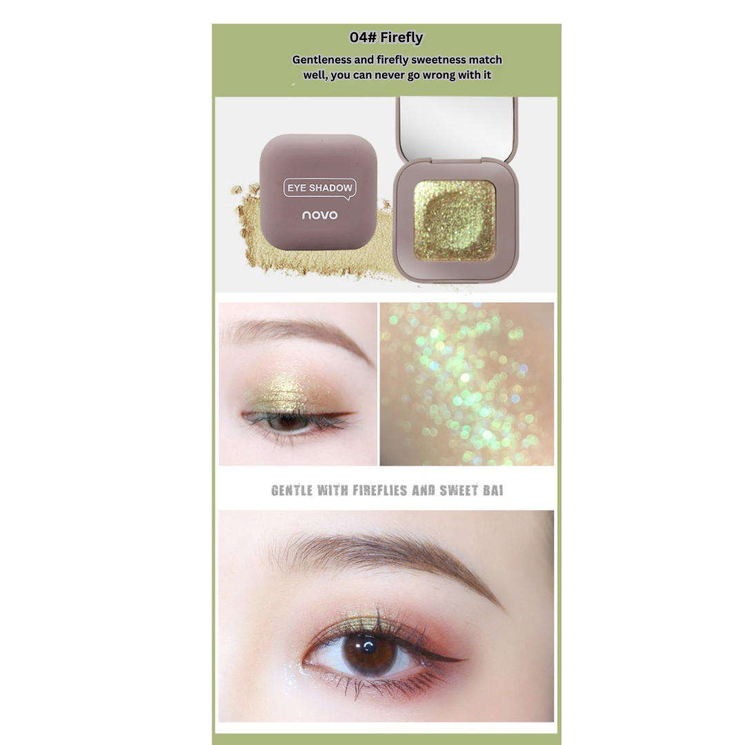 NOVO keyboard fingertip cool eye shadow matte high flash mashed potato texture eye shadow palette