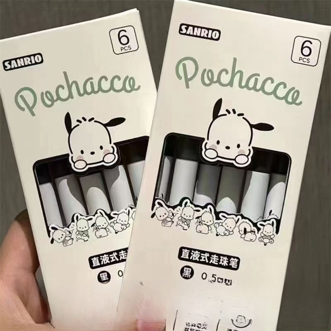 Hello Kitty Liquid Ink Rollerball Pen – High-Quality, Quick-Drying 0.5mm Black Pen, Cute Design for Exams and Writing