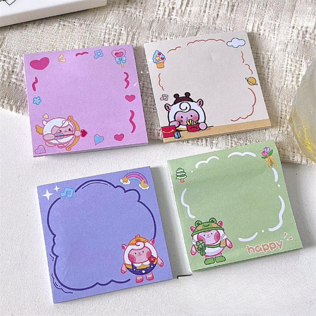 50 cartoon cute notepads non-sticky tearable message notepad student ins material handbook stationery