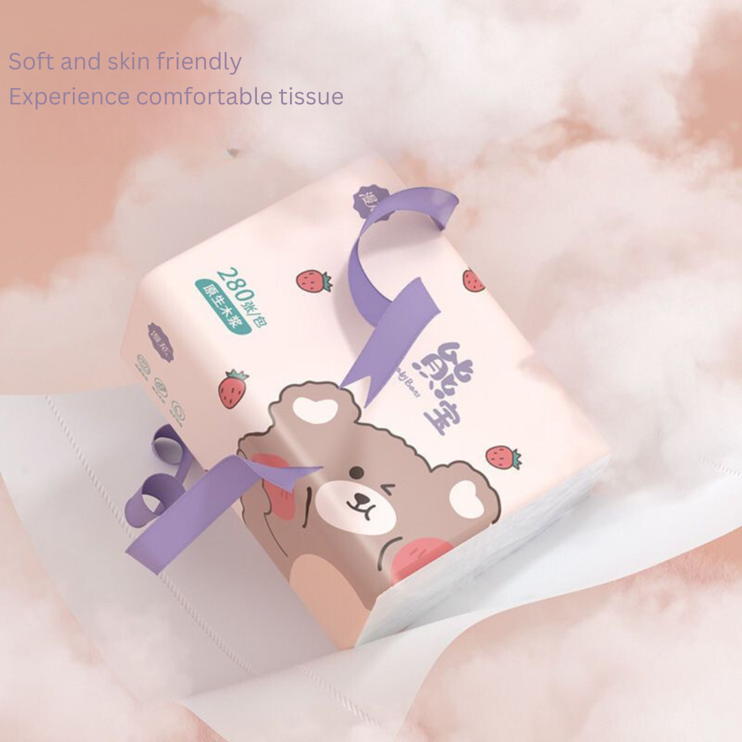 Douyin Trendy Large Flower Tissue Box (Full Box) - Affordable Household Paper Towels, Napkins, Baby Face Wipes, Toilet Paper Set