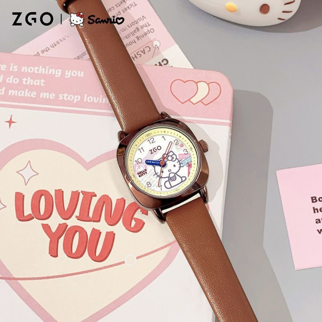 Hello Kitty Women's Quartz Watch – Retro Small Dial, Light Luxury Quartz Timepiece