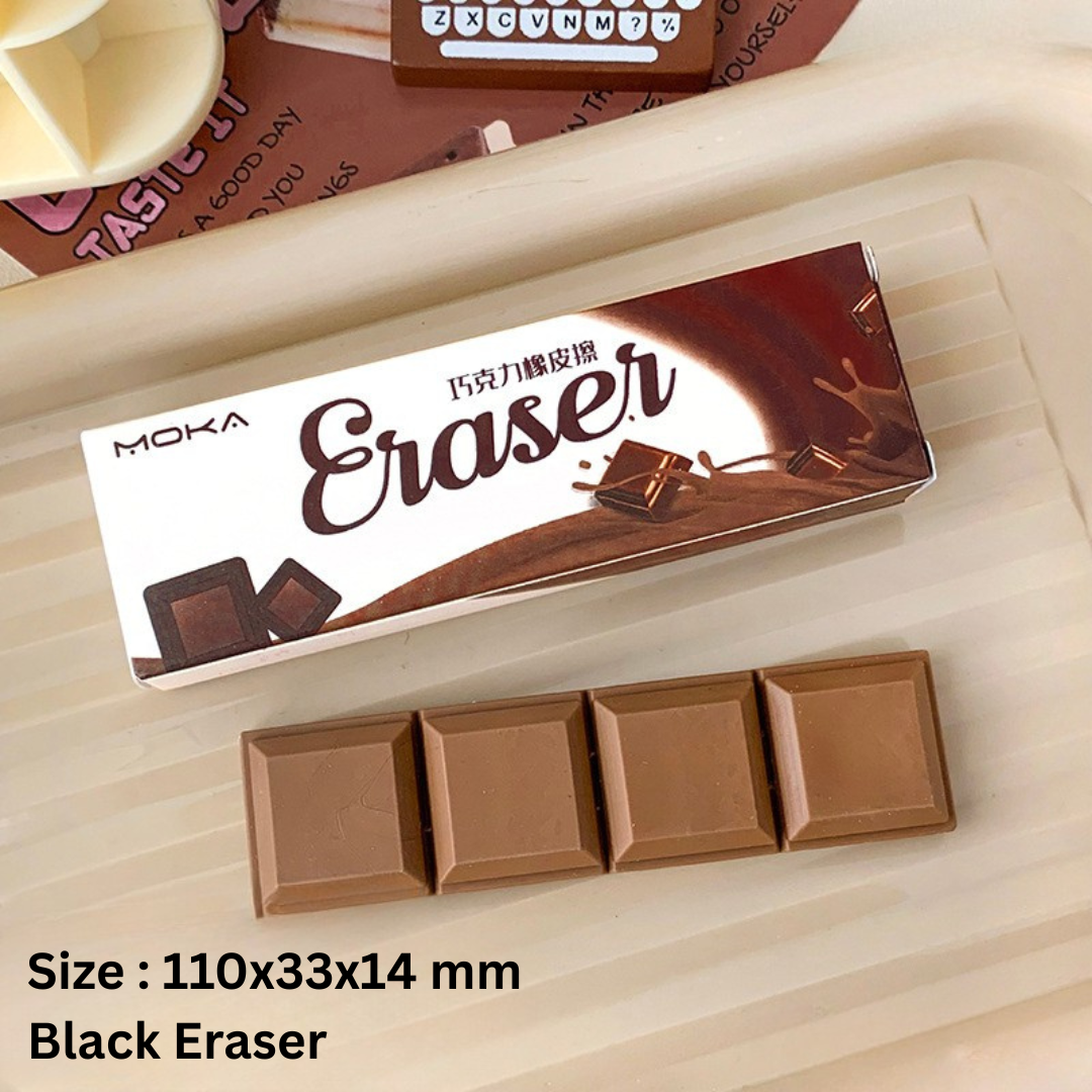 Creative Chocolate Eraser Simulation Shape Bread Biscuit Eraser Fun