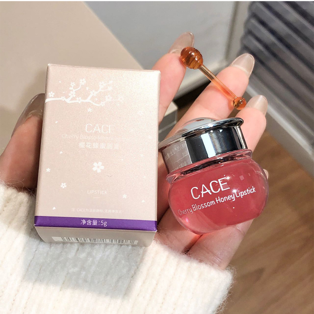 CACE Sakura Honey Lip Balm – Moisturizing Lip Care for Dry Lips