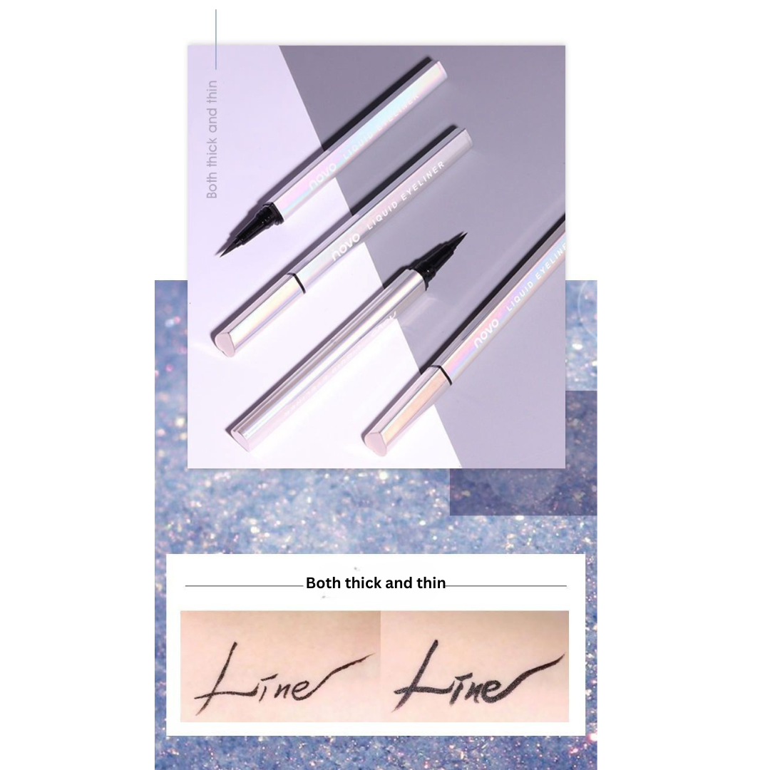 NOVO Mermaid Waterproof Eyeliner Pencil – Smudge-Proof, Long-Lasting, Quick-Drying Fine Tip