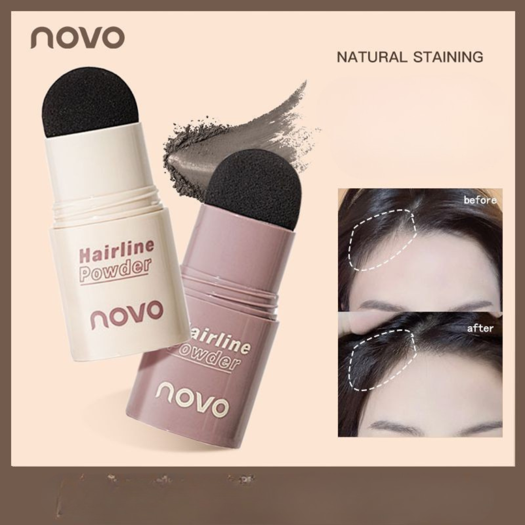 NOVO Hairline Powder - Waterproof & Sweatproof Hairline Filler for Contouring