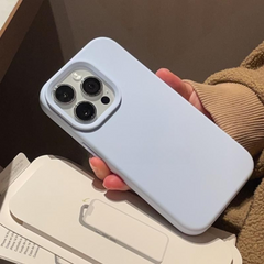 Baby Blue Liquid Silicone iPhone Case - Full Coverage Soft Case for iPhone