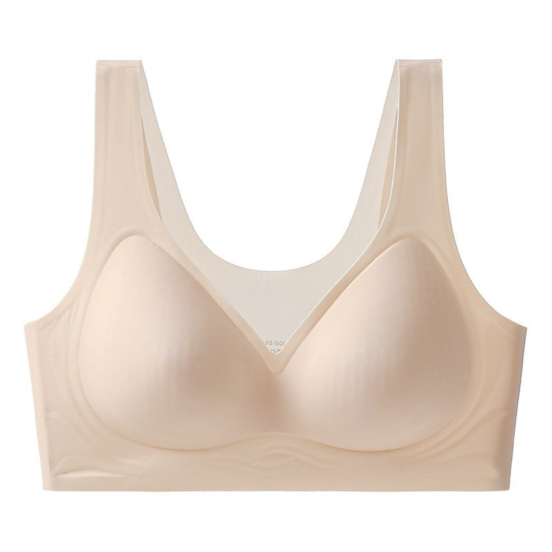 Ultra-Thin Seamless Bra for Women – Breathable Ice-Silk, Sweat-Absorbing, Gathered Support