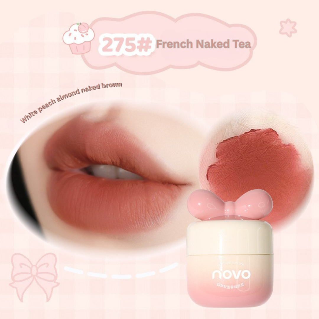 NOVO Sweet Dream Matte Velvet Lip Mud – Lightweight, Waterproof & Non-Stick Lip Color