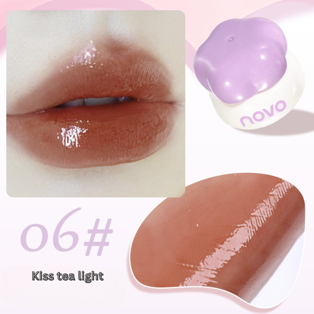 NOVO sweetheart milk jelly canned lip gloss lip glaze