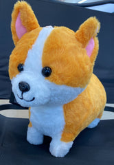 Adorable Fluffy Corgi Dog Plush Toy