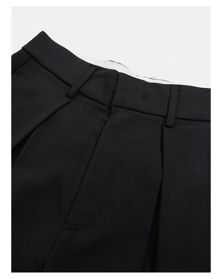 Women's Wide Leg Straight Trousers - High Waist Extra Long Dress Pants