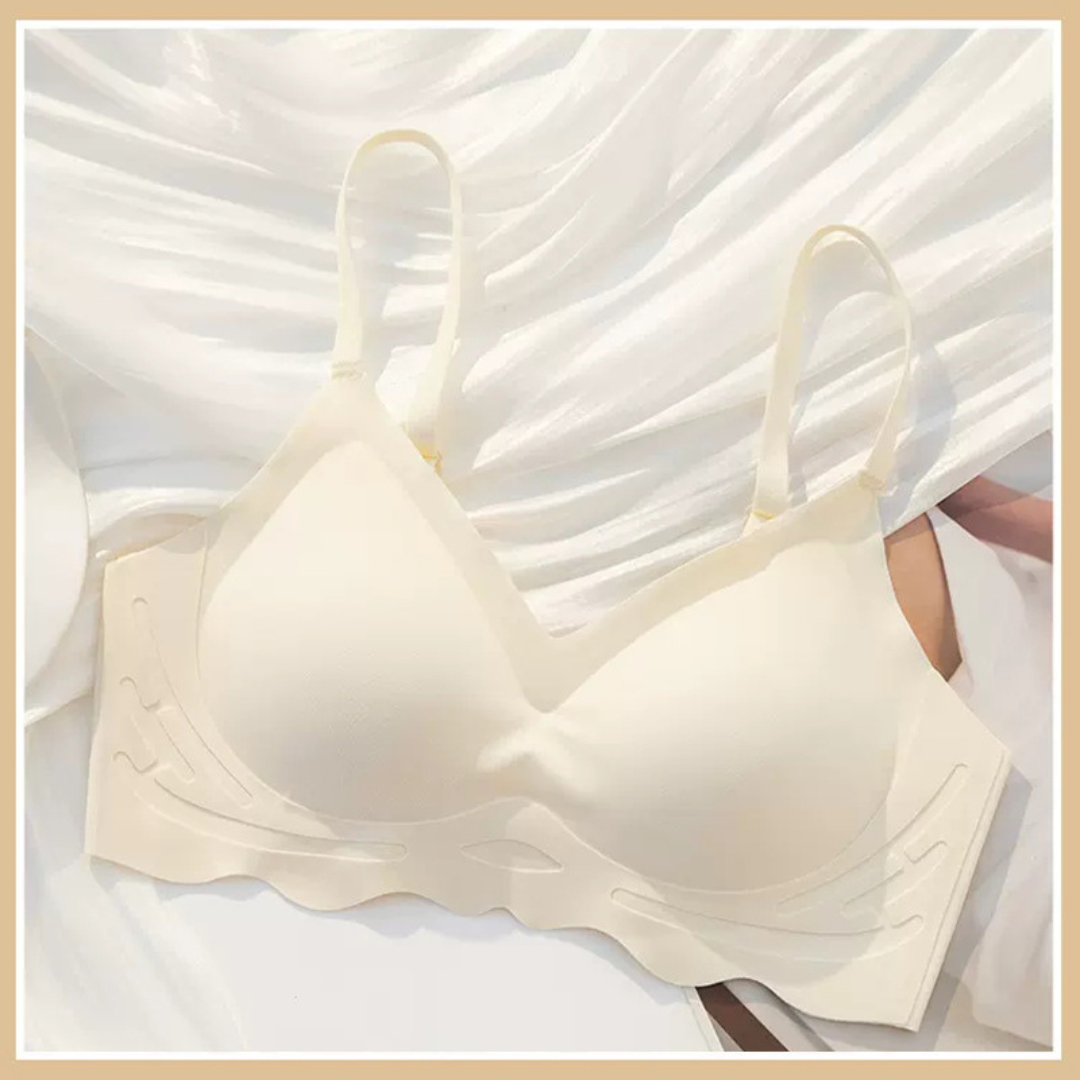 Cloud-Feel Seamless Sports Bra for Small Chest Women – Thin, One-Piece Fixed Cup, Wireless