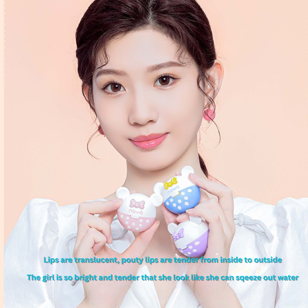 NOVO Sweet Bear Moisturizing Lip Mask – Hydrates, Softens, Reduces Lip Lines, Lipstick Primer