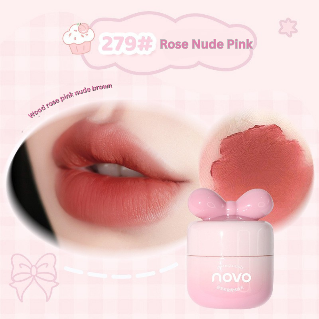 NOVO Sweet Dream Matte Velvet Lip Mud – Lightweight, Waterproof & Non-Stick Lip Color