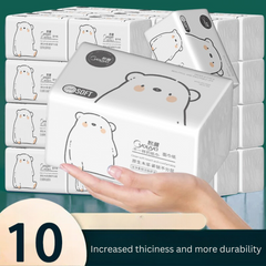 Tissue Box Set - Affordable Household Paper Towels, Toilet Paper, Face Tissues, Napkins & Hand Wipes for Students, Dorms, & Home Use