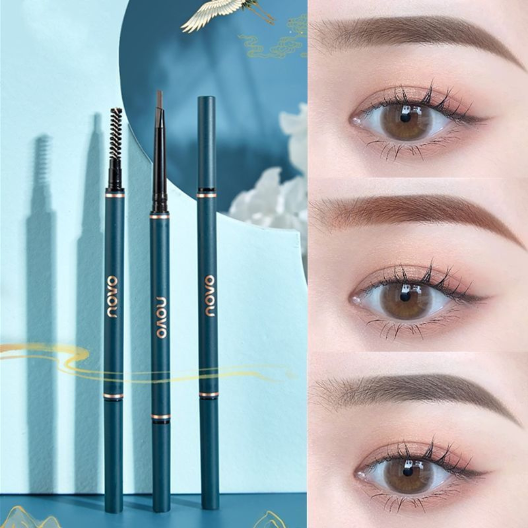 NOVO Precision Triangle Eyebrow Pencil – Waterproof & Long-Lasting Dual-Head Brow Definer