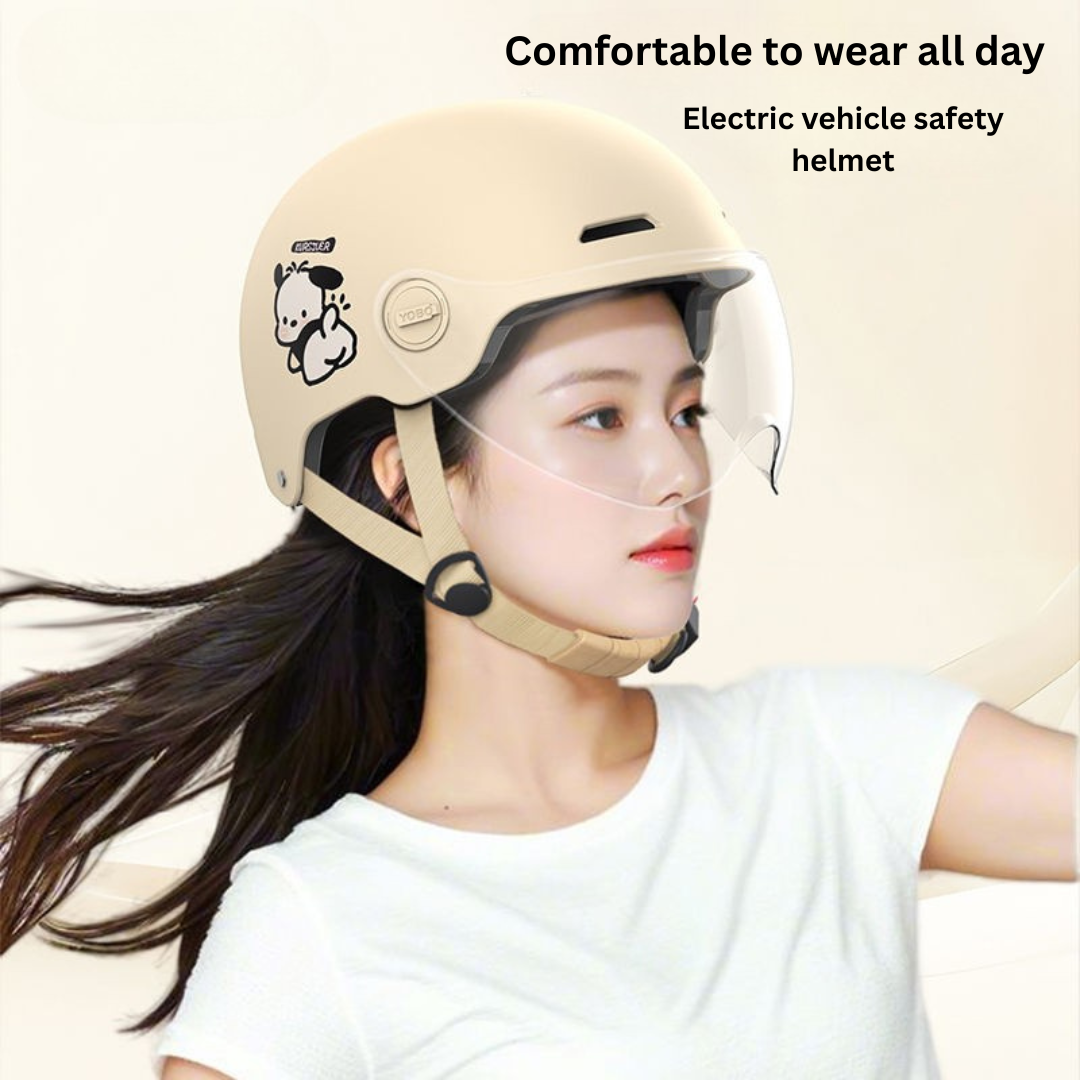 Ultra-Light Electric Scooter Helmet for Women – Adjustable Fit, 3C Certified Class A