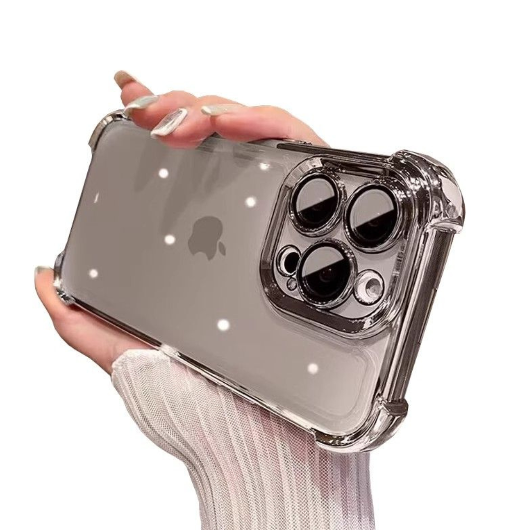 Luxury Shockproof Clear iPhone Case – Full Cover for iPhone