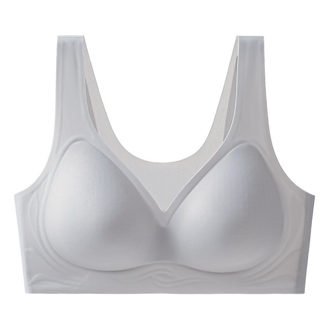Ultra-Thin Seamless Bra for Women – Breathable Ice-Silk, Sweat-Absorbing, Gathered Support