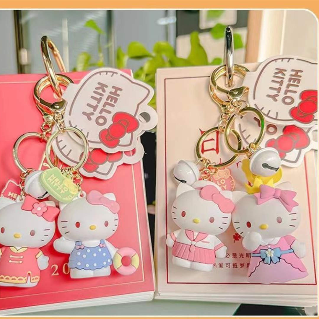 Cute Hello Kitty Car Keychain - Creative Kitty Charm