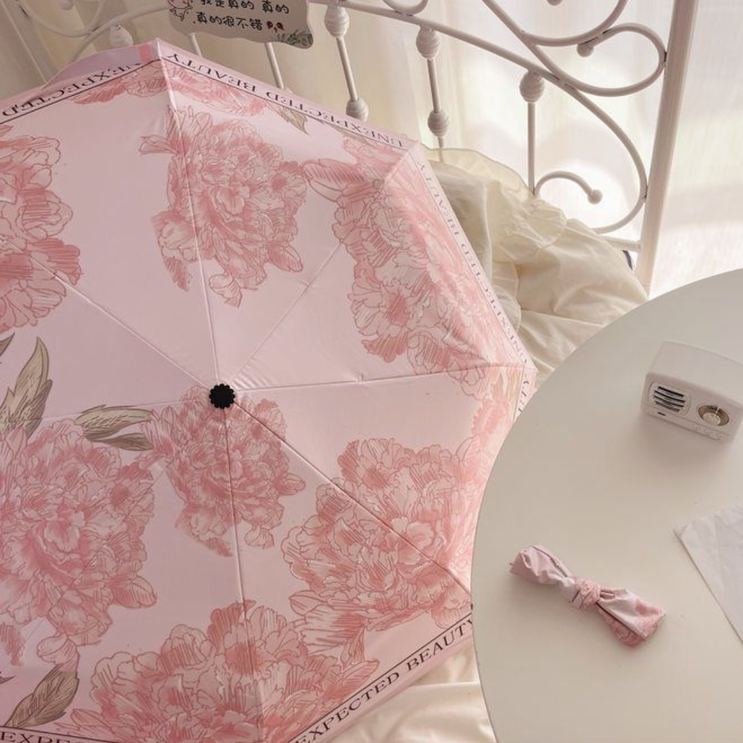 French Style Sun & Rain Umbrella - Durable Automatic Folding UV Protection