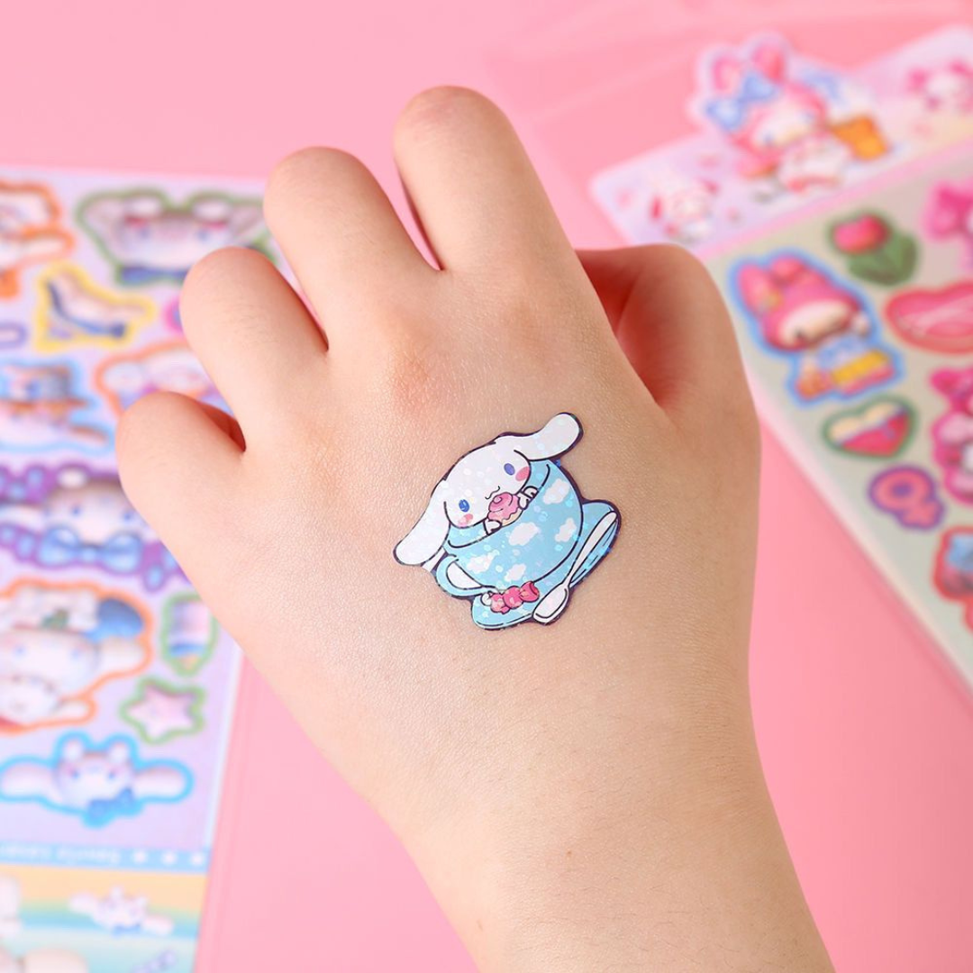 Sanrio Kuromi Waterproof Stickers – Cute Cartoon Journal & Scrapbook Stickers for Girls