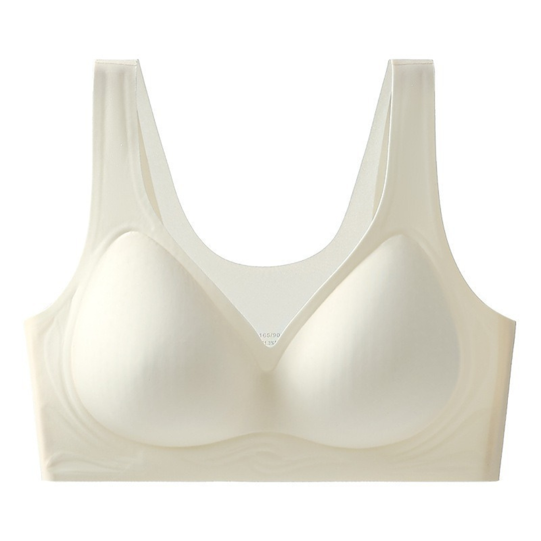 Ultra-Thin Seamless Bra for Women – Breathable Ice-Silk, Sweat-Absorbing, Gathered Support
