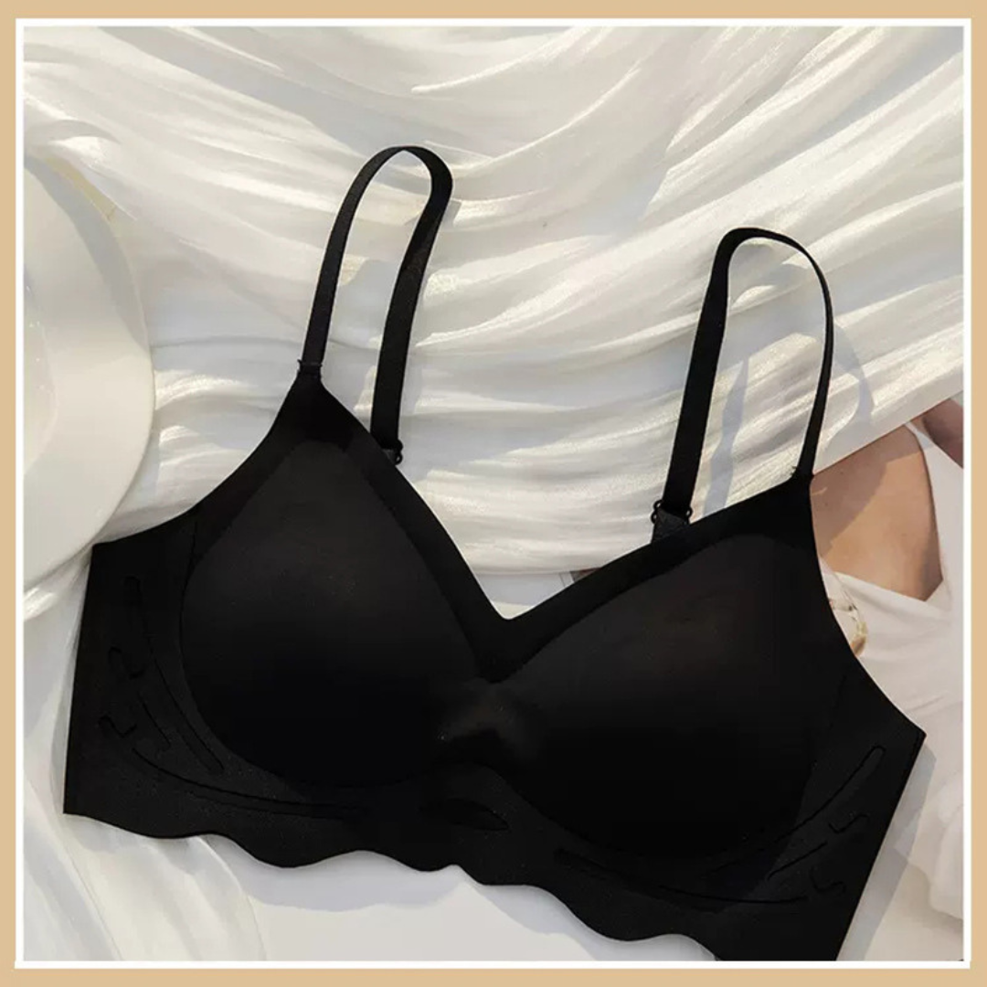 Cloud-Feel Seamless Sports Bra for Small Chest Women – Thin, One-Piece Fixed Cup, Wireless
