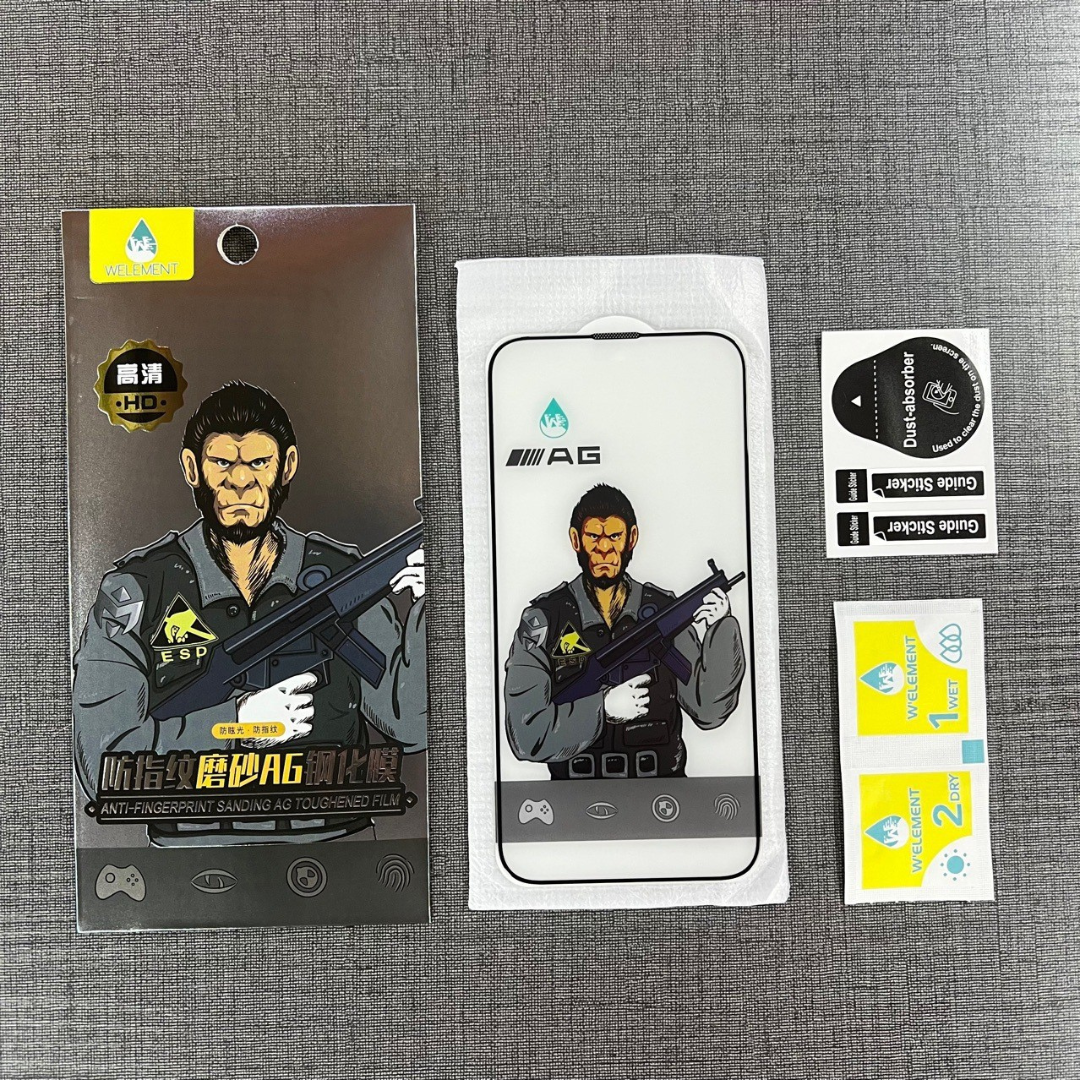 Gorilla Tempered Glass Screen Protector – Matte, Anti-Peep, Anti-Fingerprint, Full Coverage