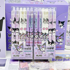 Kuromi Erasable Gel Pen 0.5mm Blue-Black Ink – Aesthetic School Pen for Kids