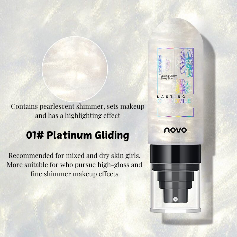 NOVO Setting Spray and Loose Powder Oil Control, Long-lasting, Smudge-proof, Waterproof, Hydrating
