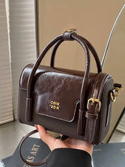 Kaisilin Matte Square Handbag – Elegant Vintage Shoulder & Crossbody Bag