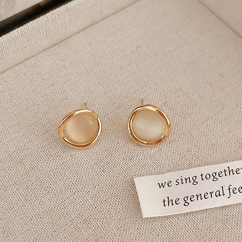 French retro pearl earrings new high-end earrings