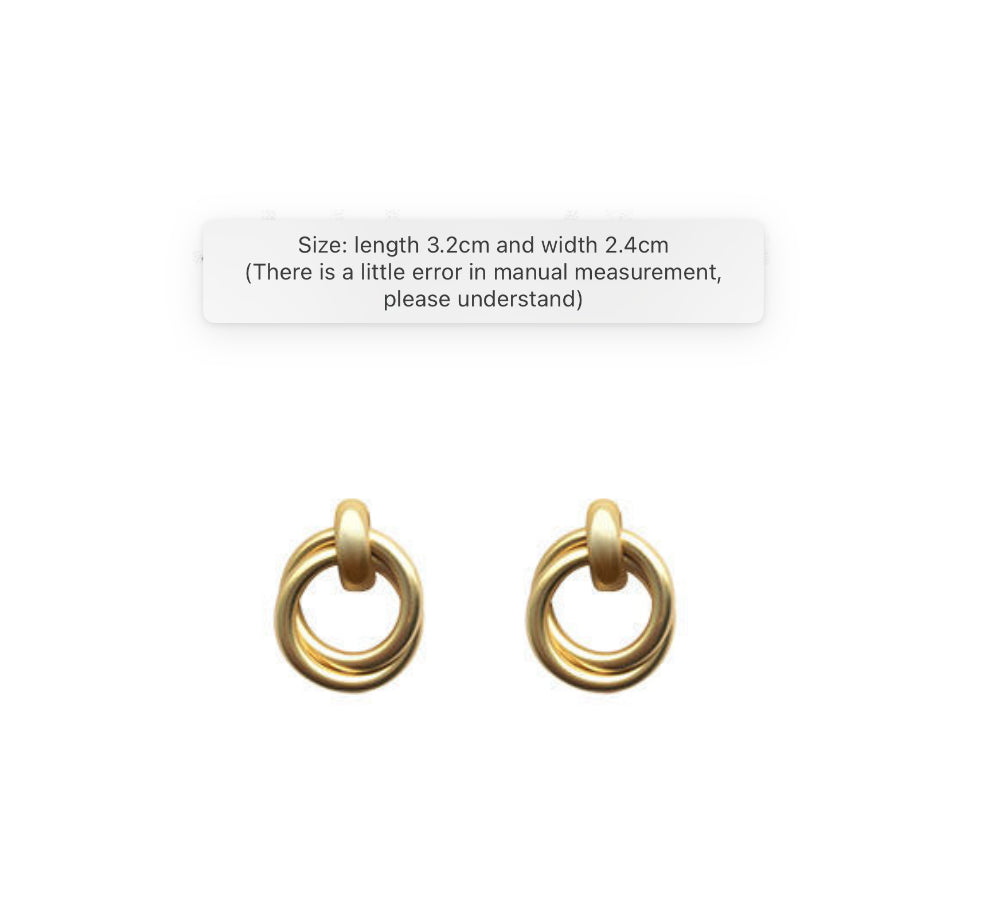 Baroque Metal No-Hole Ear Clips for Women | Exaggerated INS Style Round Hoop Earrings