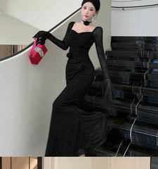 Elegant Bloom Waist-Cinching Floral Dress –Slim Fit
