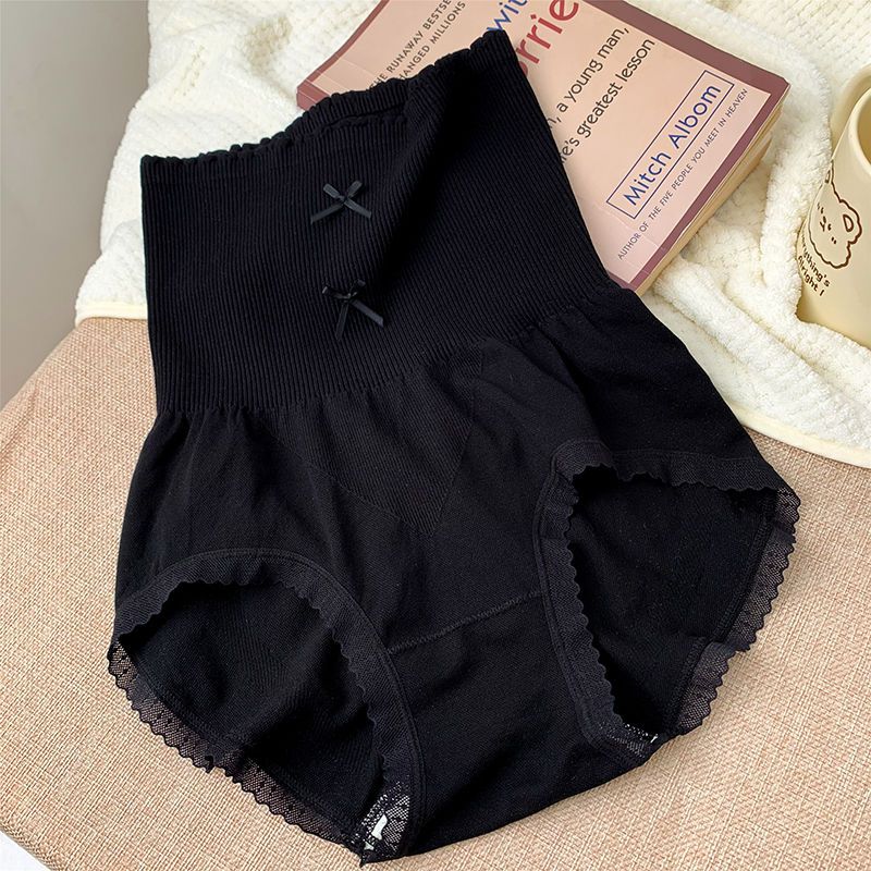 Modal High-Waist Lace-Trimmed Women’s Panties with Cotton Gusset