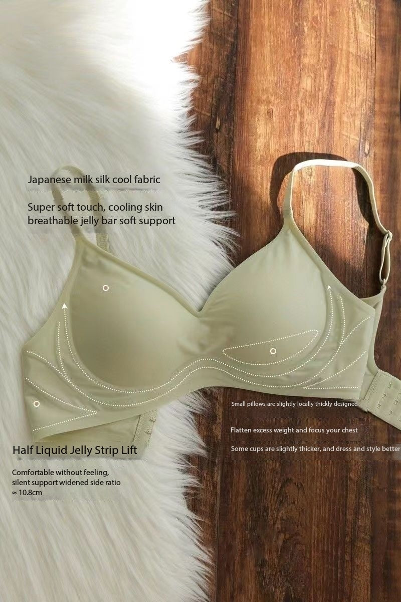 Seamless Wireless Back-Support Bra – 3D Soft Support Sleep Bra for Women
