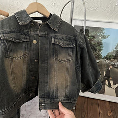 Spring Autumn Boys & Girls Loose Jacket Outfit