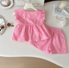 Chic Fairy Summer Cotton Two-Piece Outfit