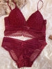 Wireless Lace Triangle Cup Minimizing Bra