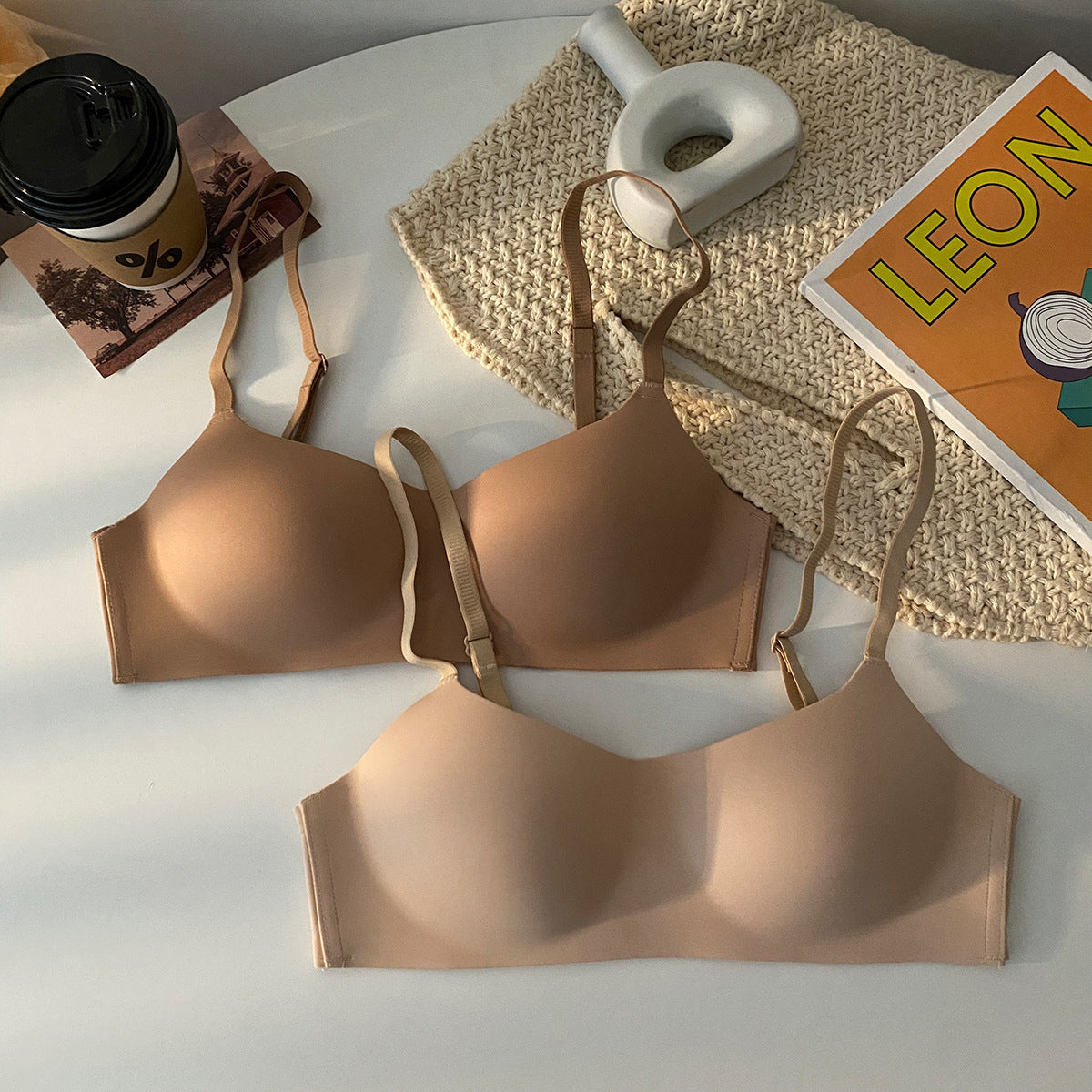 Seamless Wireless Bra for Women – Thin, Side-Support, No Steel Ring, Anti-Sag Small Cup Bra