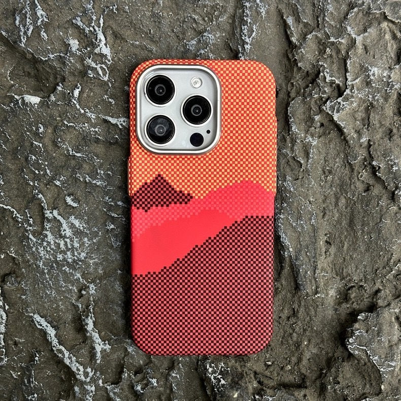Magnetic Kevlar Texture Phone Case – Luminous Galaxy Design with Strong Magnetic Suction