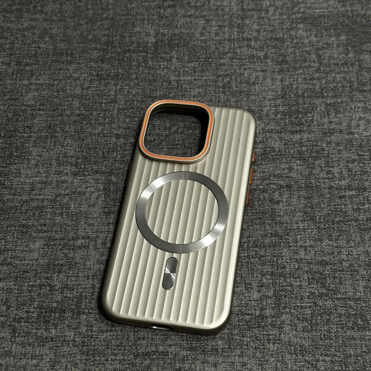 MagSafe Magnetic Suction Frosted Corrugated Phone Case – Simple & Stylish Protection